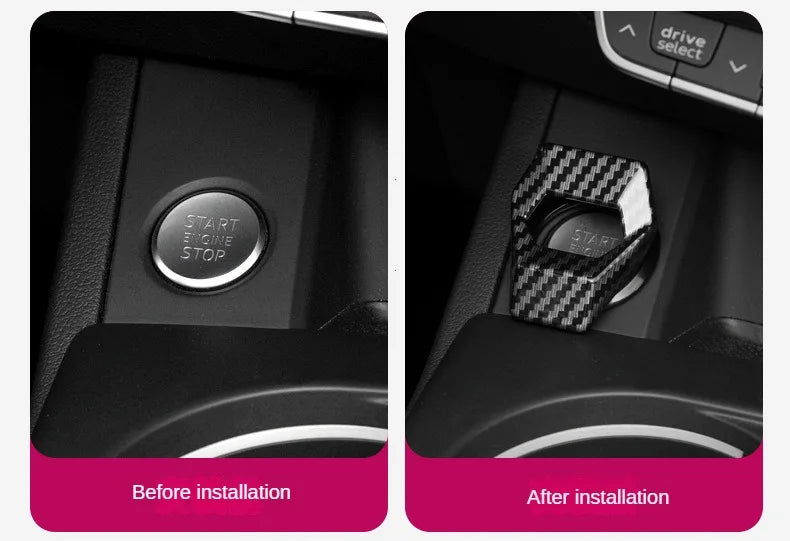 Car Engine Push Button Start Stop Protective Cover