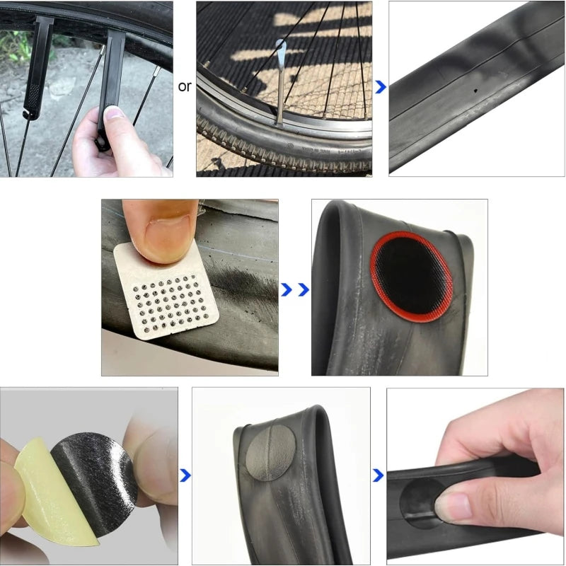Portable Bicycle Tire Puncture Repair Kit - 11