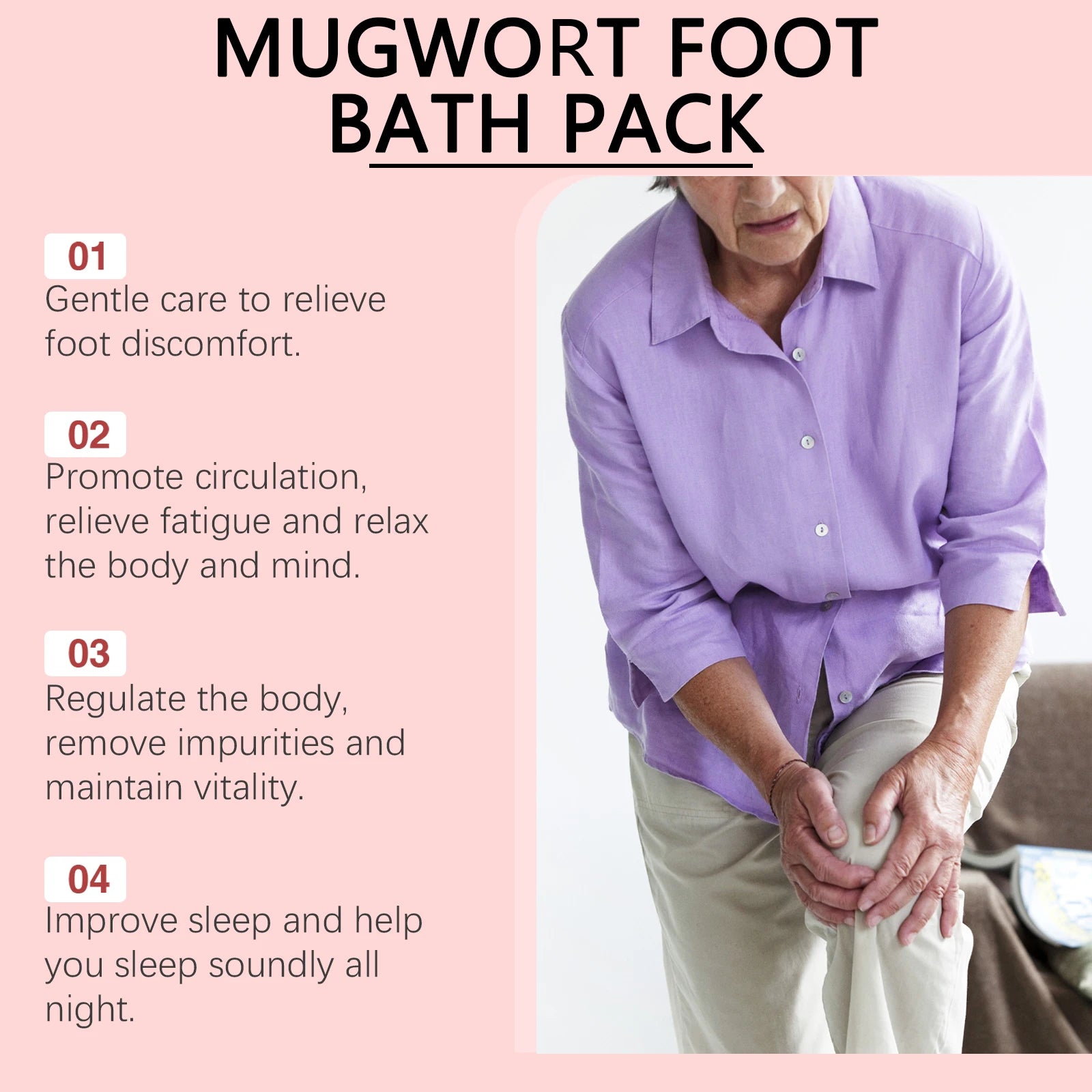Herbal Mugwort Foot Bath Soak for Relaxation and Sleep - 9