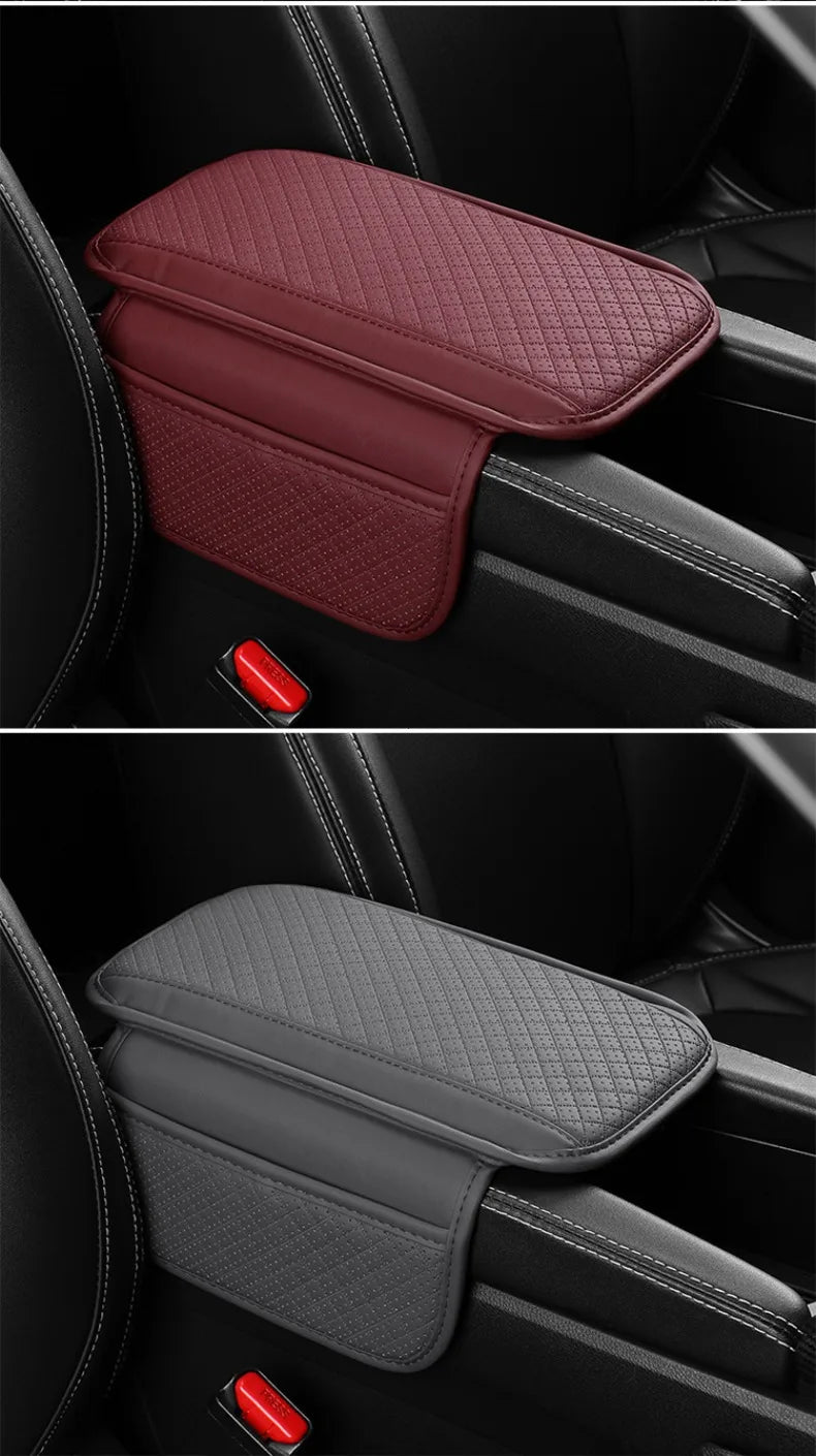 Car Center Console Armrest Cushion with Storage Pocket