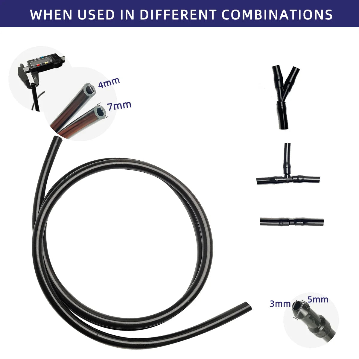 Universal Windshield Washer Fluid Hose Replacement Kit - 6