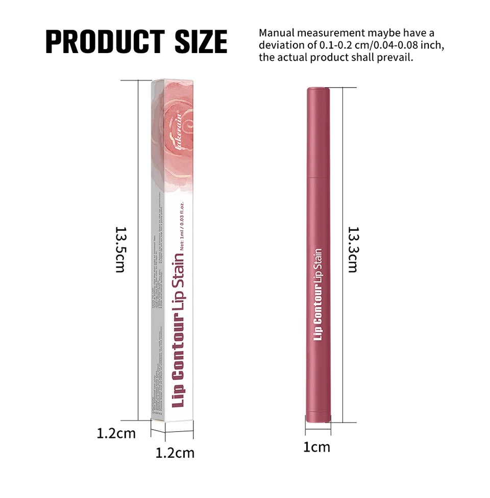 Dual-Ended Matte Lip Contour Stain and Liner Pencil