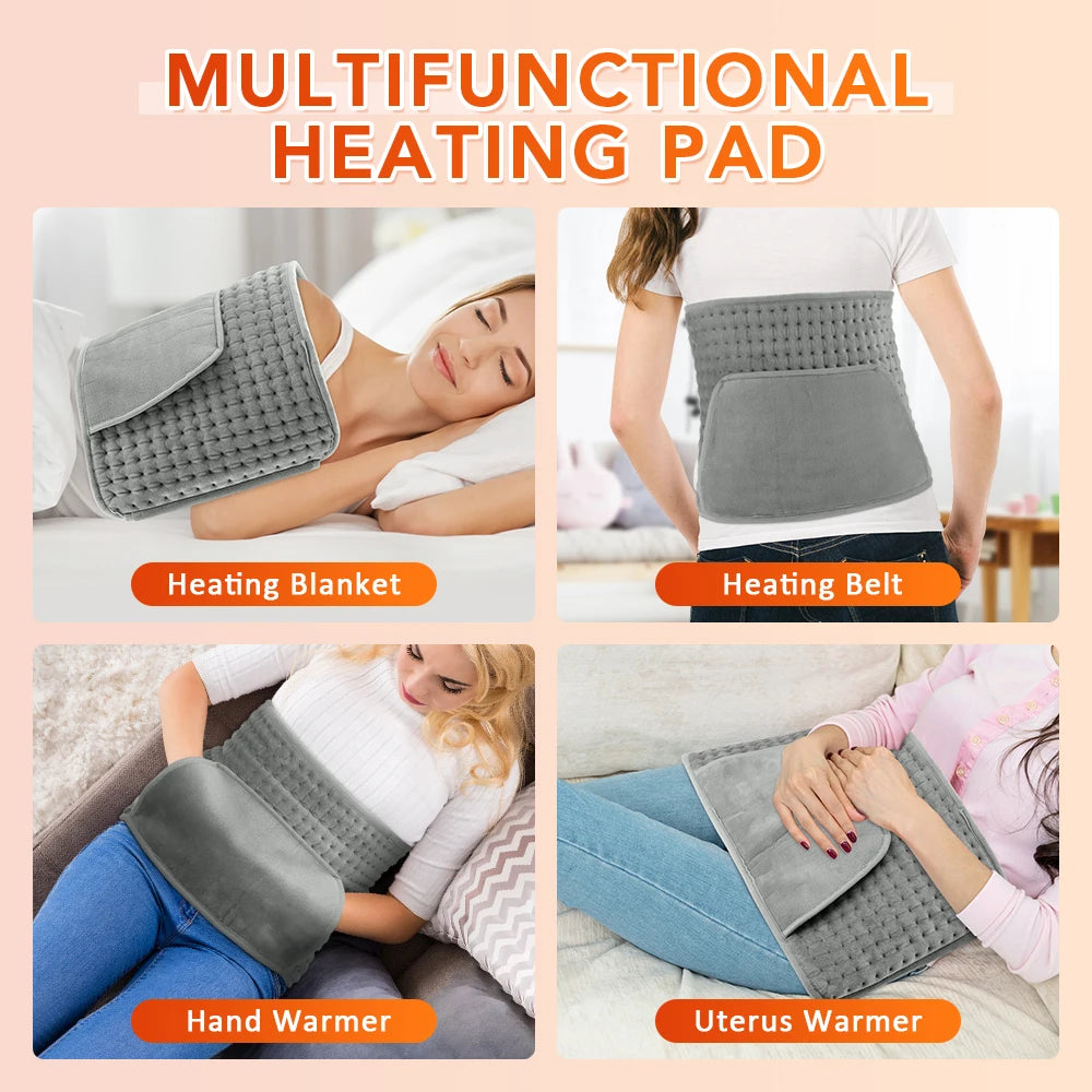 Electric Heated Waist and Back Heating Pad with Adjustable Settings - 24