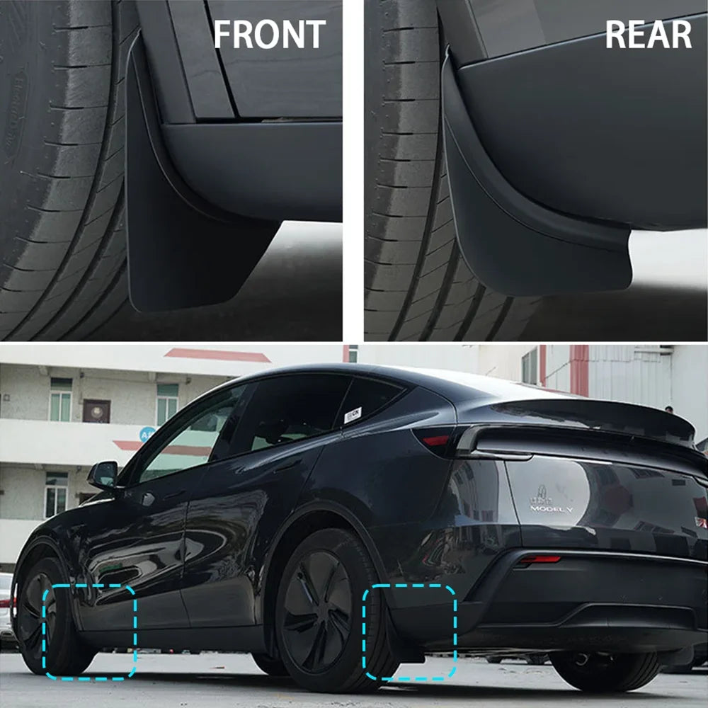 TPE Mud Flaps Splash Guards for Tesla Model Y - 1