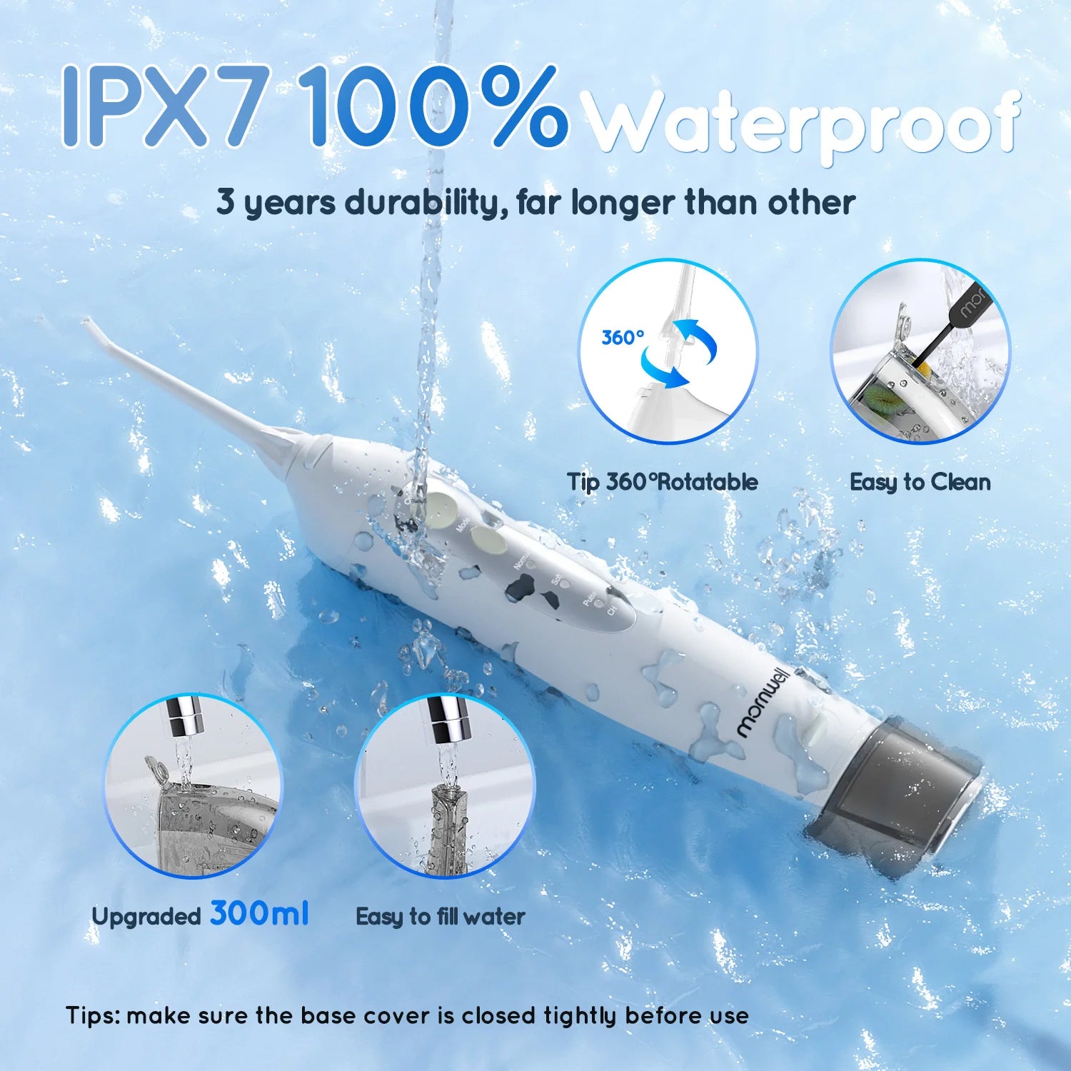 Portable Oral Care Kit: Water Flosser & Electric Toothbrush Set - 4