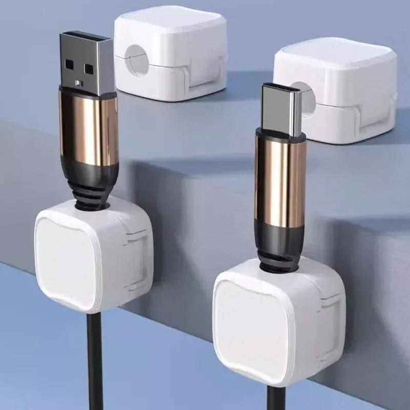 Adjustable Adhesive Cable Organizer Clips for Desk and Home - 18