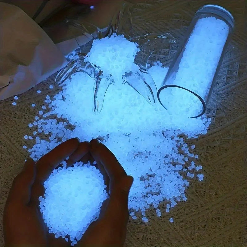 10000pcs Luminous Fluorescent Sand Glow in the Dark Stones for Decor - 7
