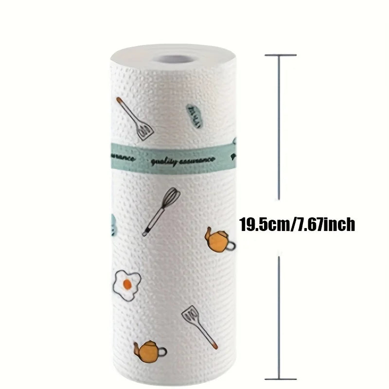 Reusable Kitchen Cleaning Cloths Washable Non Woven Dish Rags Roll
