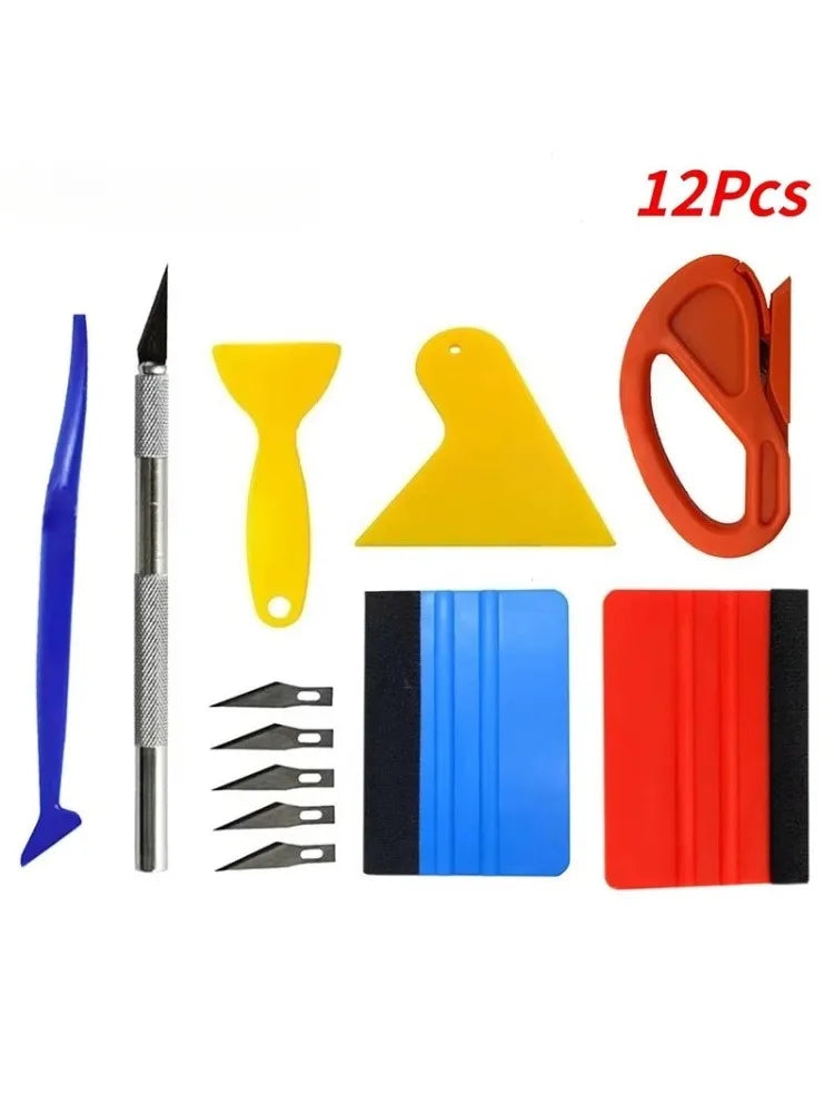 Professional Vinyl Wrap and Window Tint Installation Tool Kit