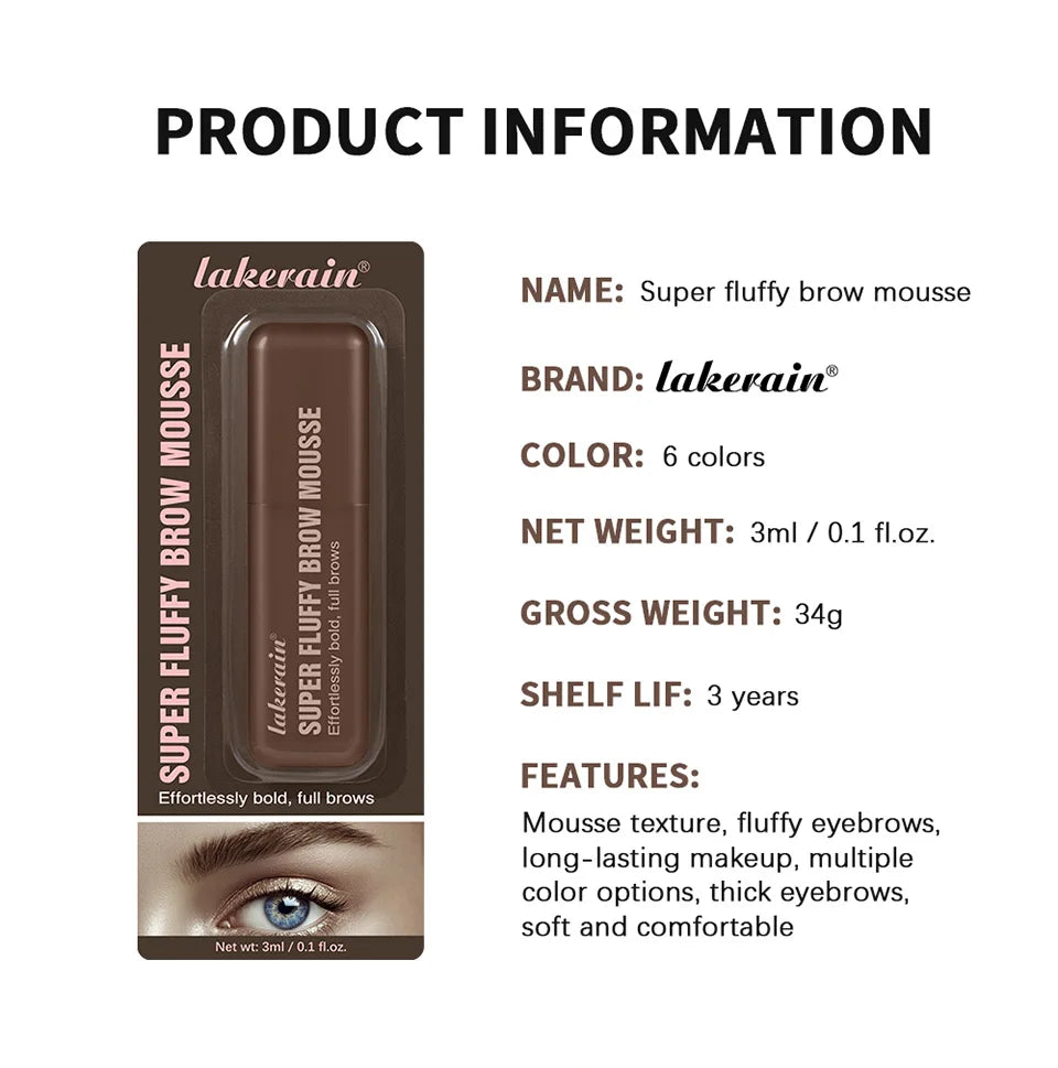 Volumizing Tinted Eyebrow Mousse for Fluffy Brows - 15
