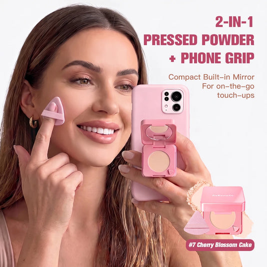 2-in-1 Matte Pressed Setting Powder and Phone Grip