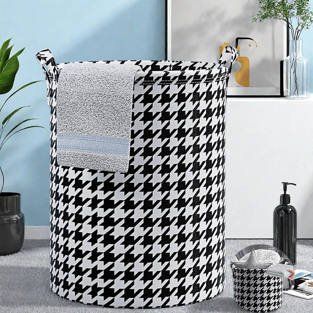 Collapsible Fabric Laundry and Storage Basket