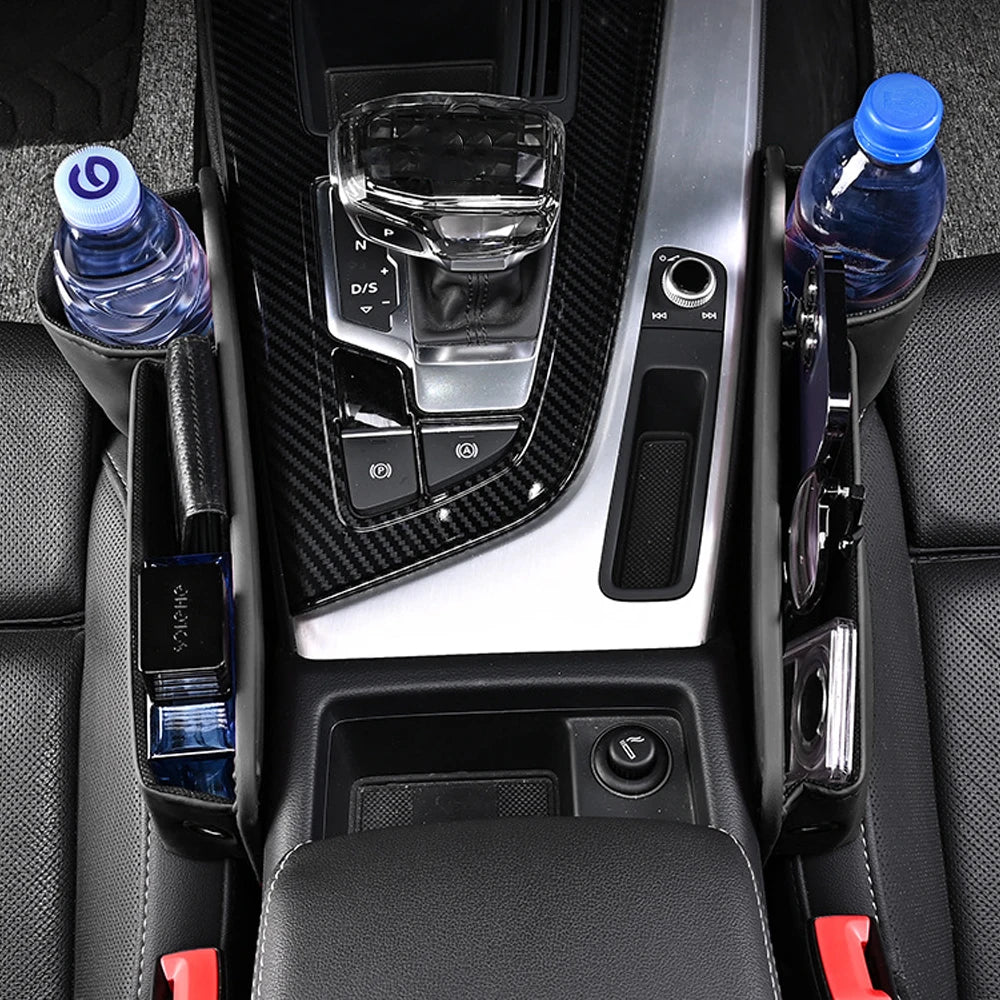 Leather Car Seat Gap Organizer and Storage Box