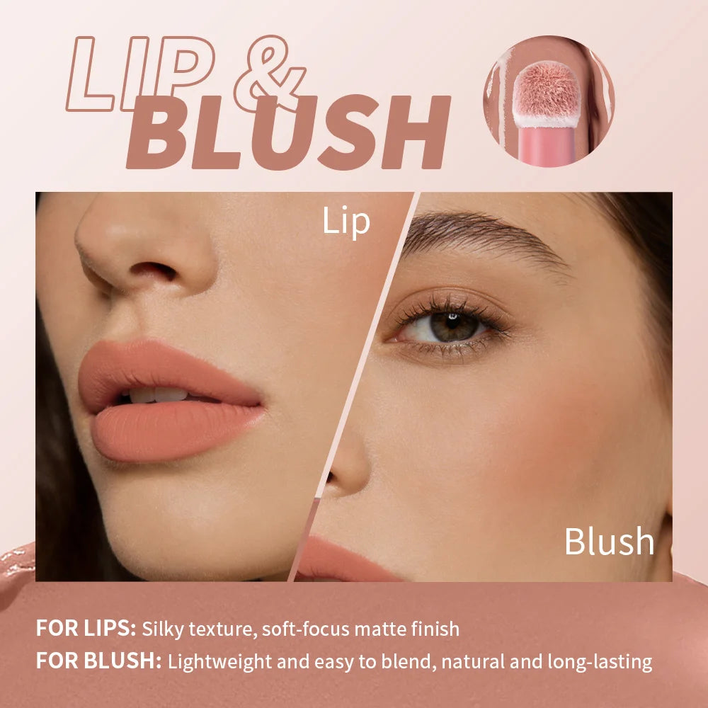 2-in-1 Matte Air Cushion Lip Cream and Blush - 4
