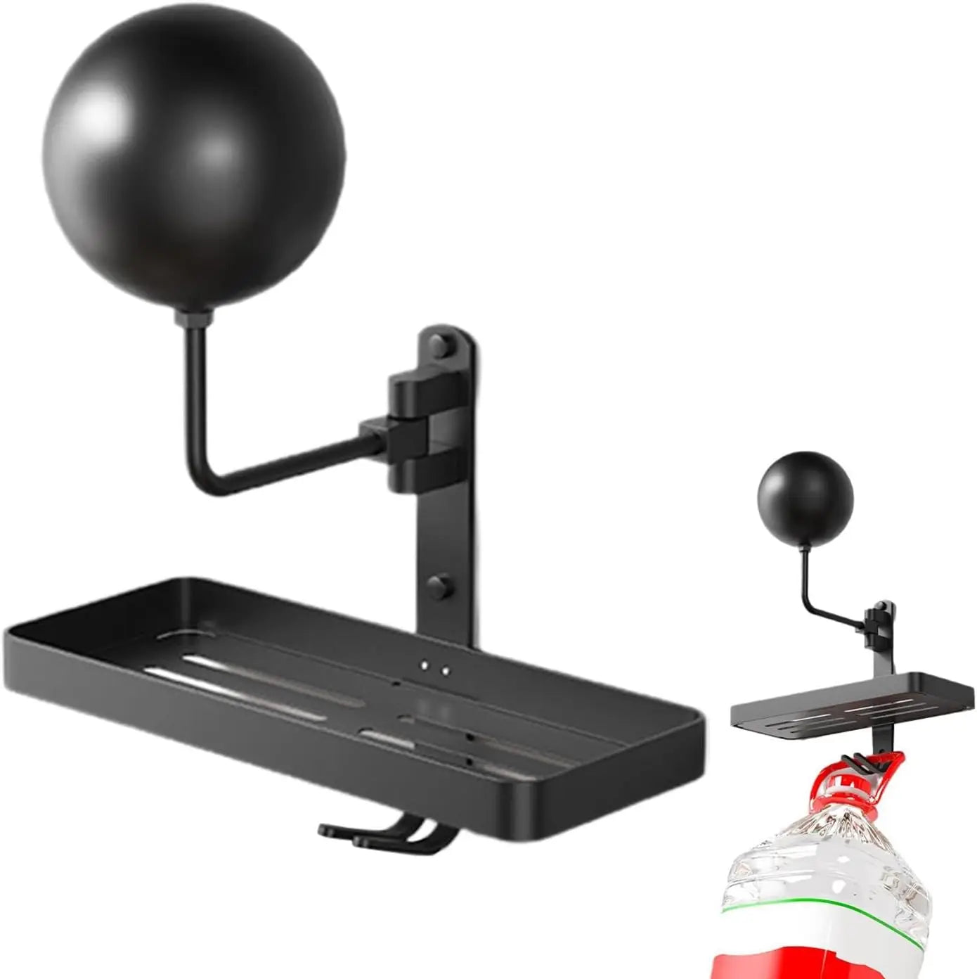 Wall Mounted Motorcycle Helmet Rack with Storage Shelf - 12