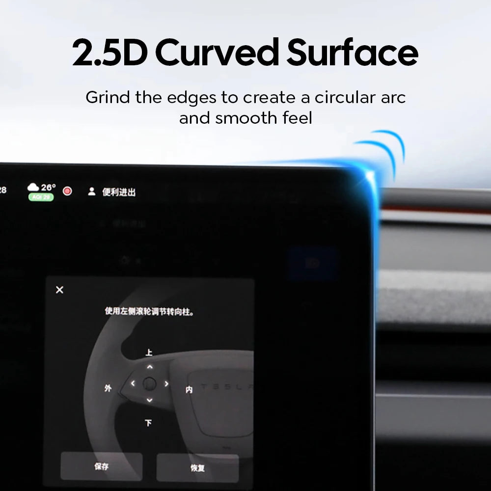 Tempered Glass Touch Screen Protector for Tesla Model 3 and Model Y