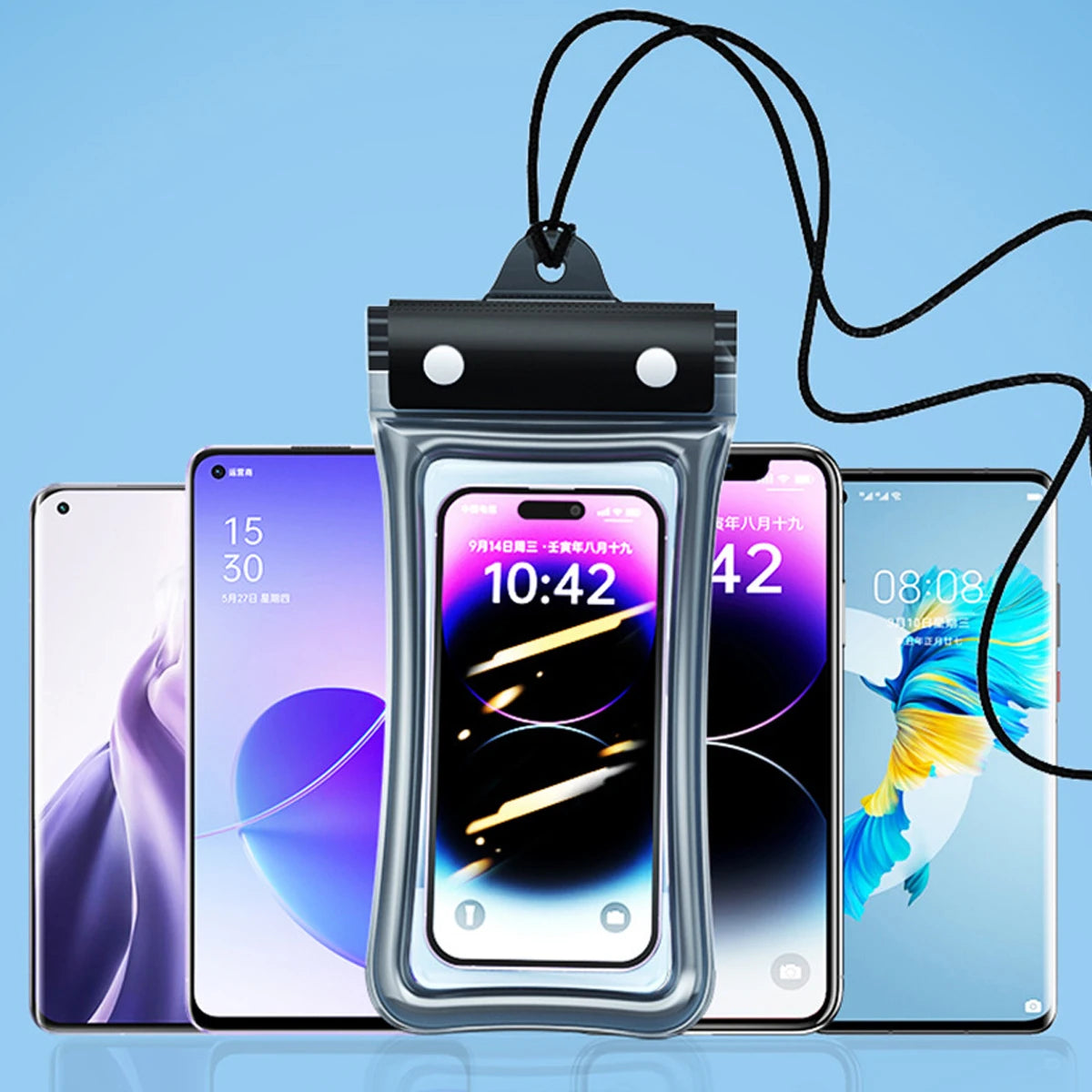 Universal Waterproof Phone Pouch for Swimming and Beach