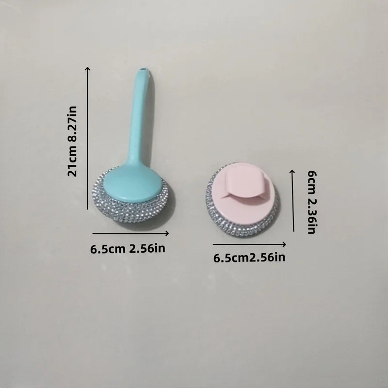 10 Pcs Nano Cleaning Sponge Set with Detachable Handles for Kitchen