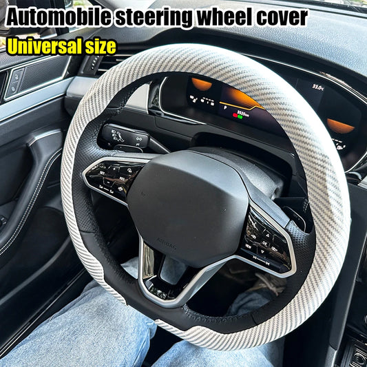 Universal Carbon Fiber Texture Steering Wheel Cover
