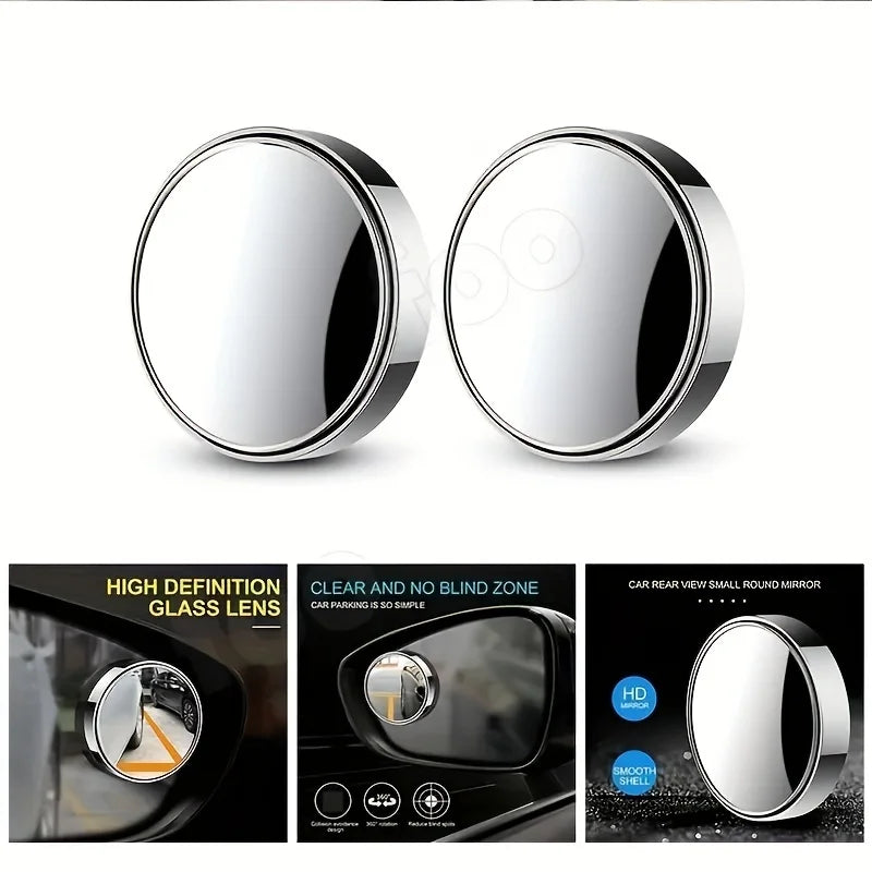 Car Blind Spot Mirror and Rain Guard Set for Enhanced Driving Safety