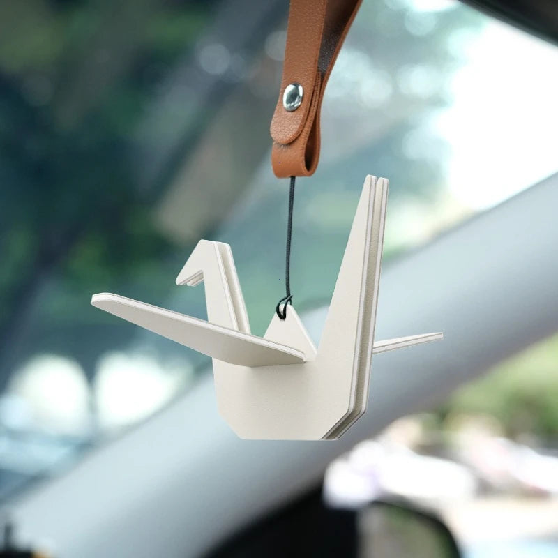 Origami Crane Hanging Car Air Freshener and Diffuser