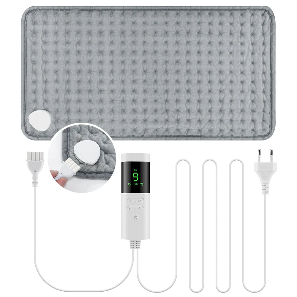 Electric Heating Pad for Back Neck and Muscle Pain Relief