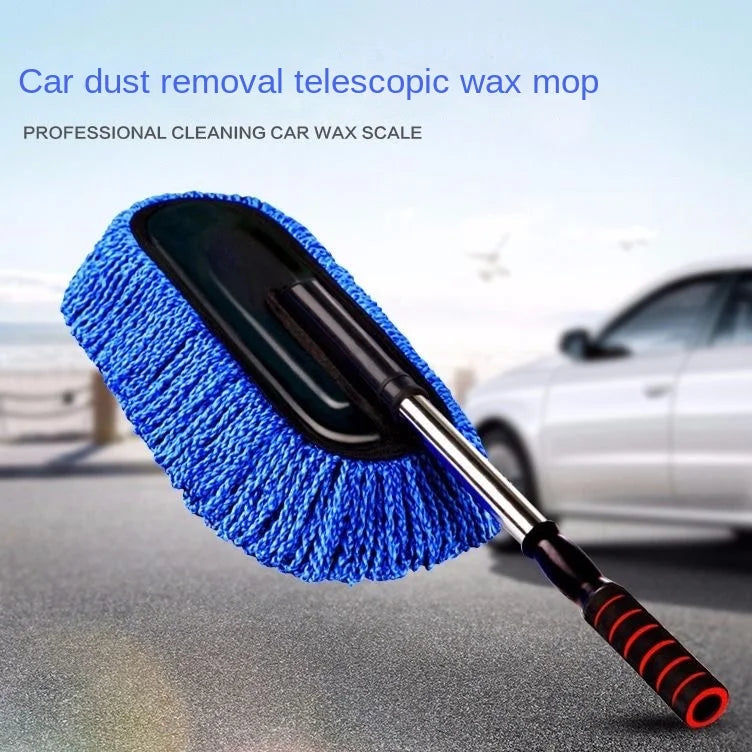 Adjustable Microfiber Car Wash Mop and Cleaning Duster Kit - 4