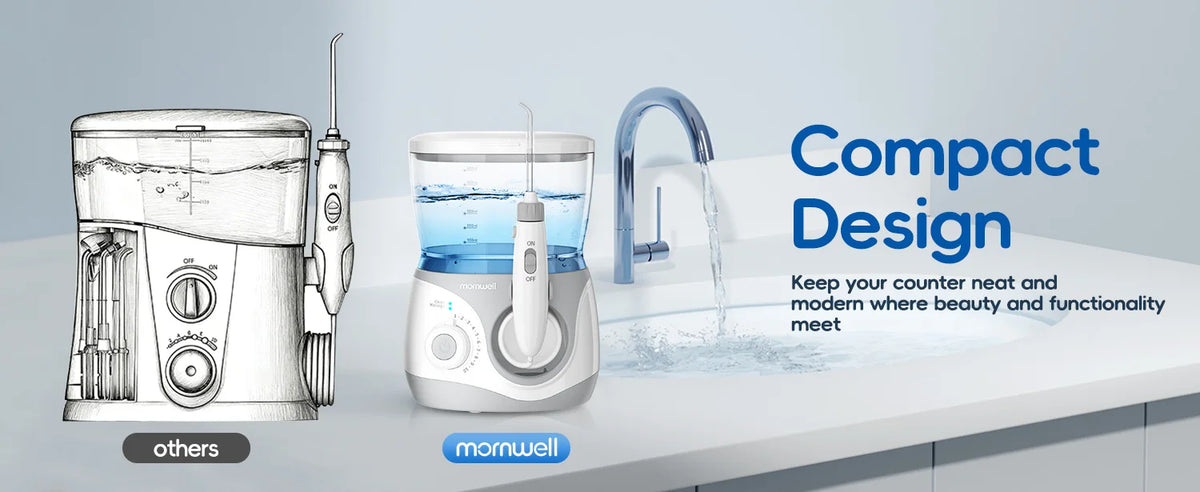 Electric Water Flosser with 8 Nozzles for Deep Oral Cleaning