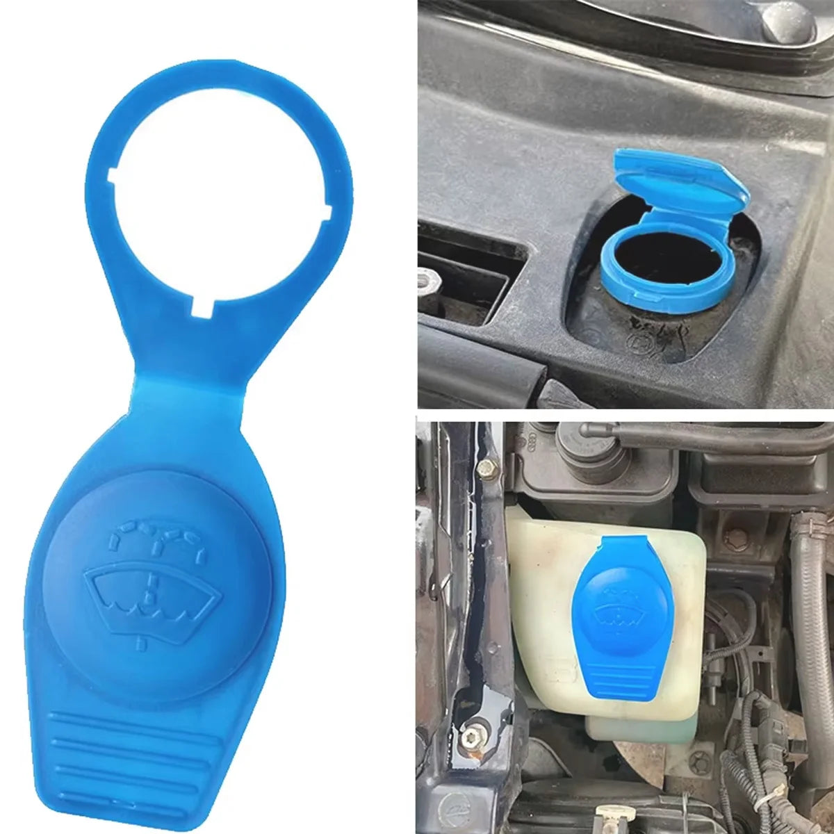 Windshield Wiper Washer Fluid Reservoir Tank Cap - 6