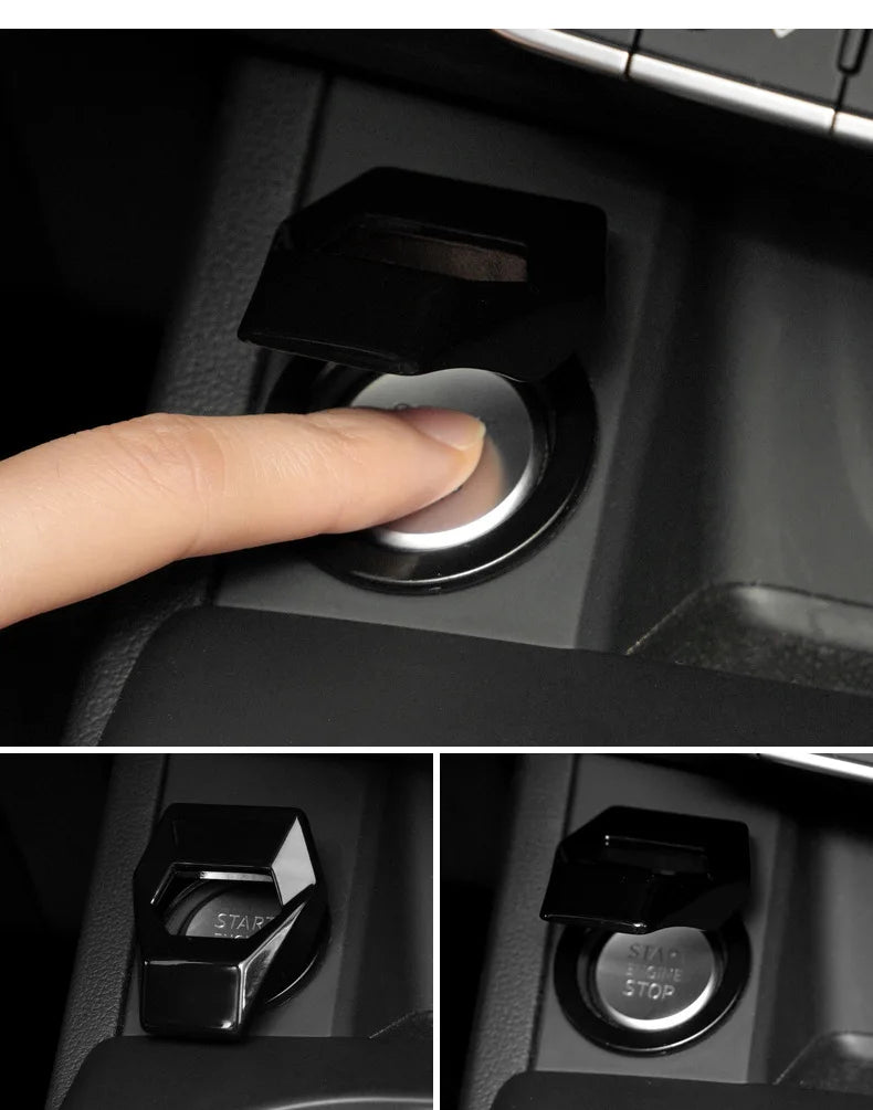 Car Engine Push Button Start Stop Protective Cover - 14