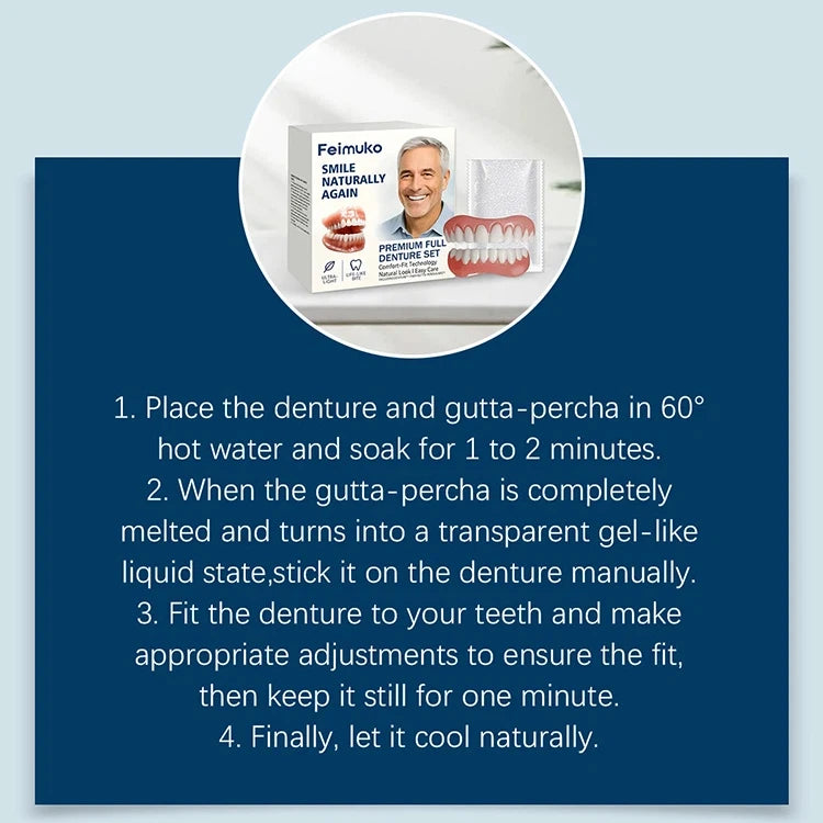 Comfortable Silicone Denture Set for Natural Smile - 6