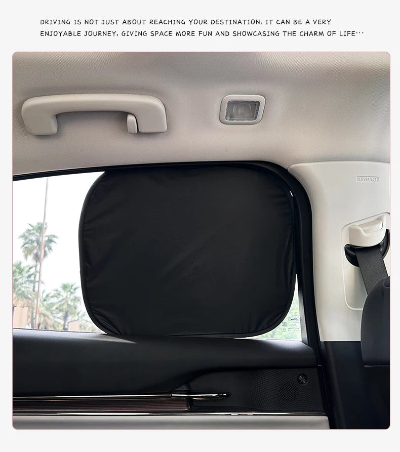 Foldable Electrostatic Car Window Sun Shade for UV Protection - 19
