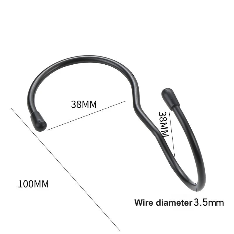 Stainless Steel S-Shaped Storage Hooks for Closet and Kitchen