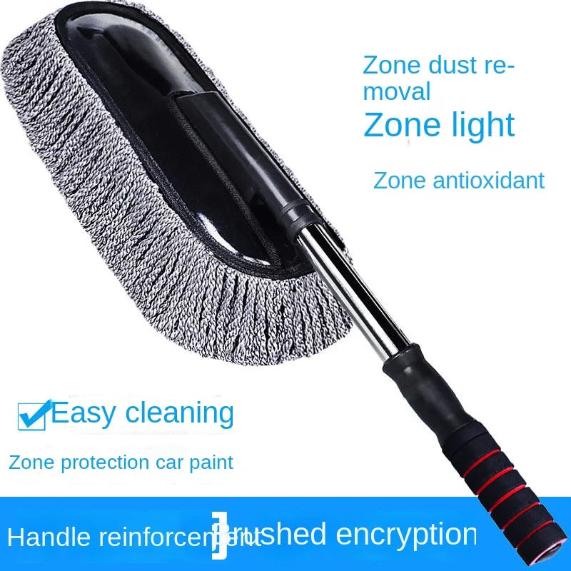 Adjustable Microfiber Car Wash Mop and Cleaning Duster Kit