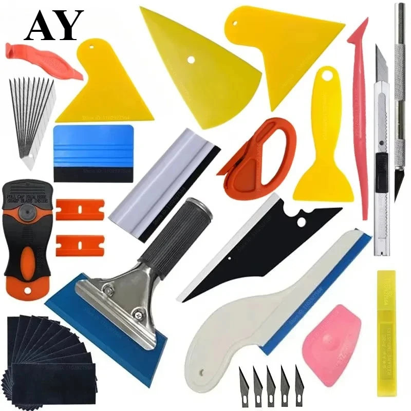Professional Vinyl Wrap and Car Tint Application Tool Kit