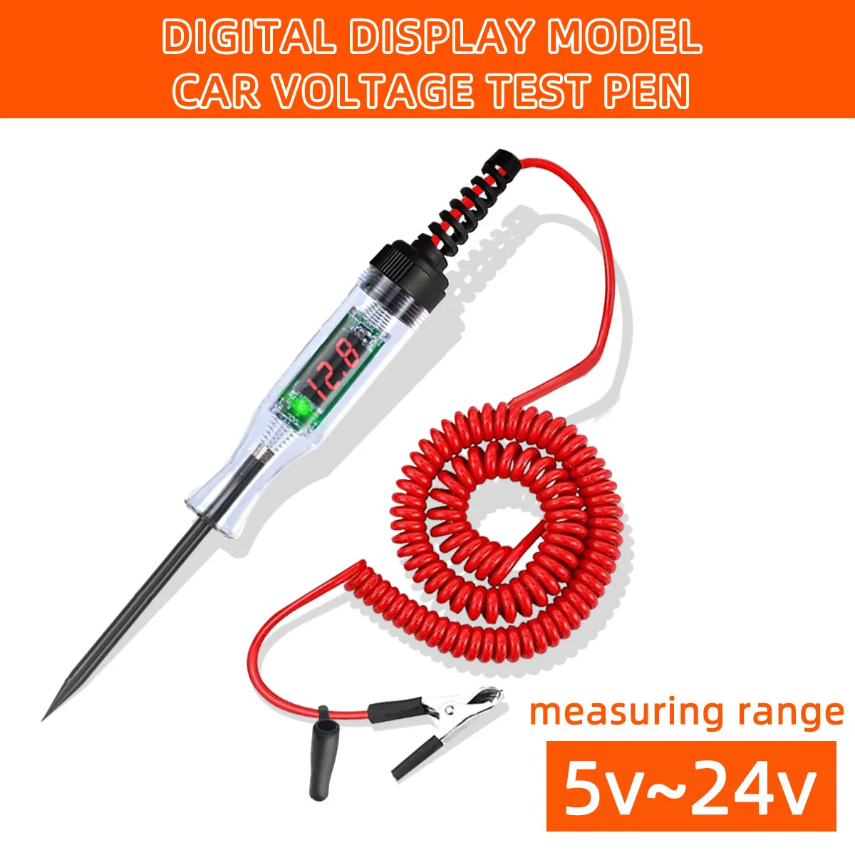 Digital Automotive Circuit Voltage Tester for Cars and Trucks