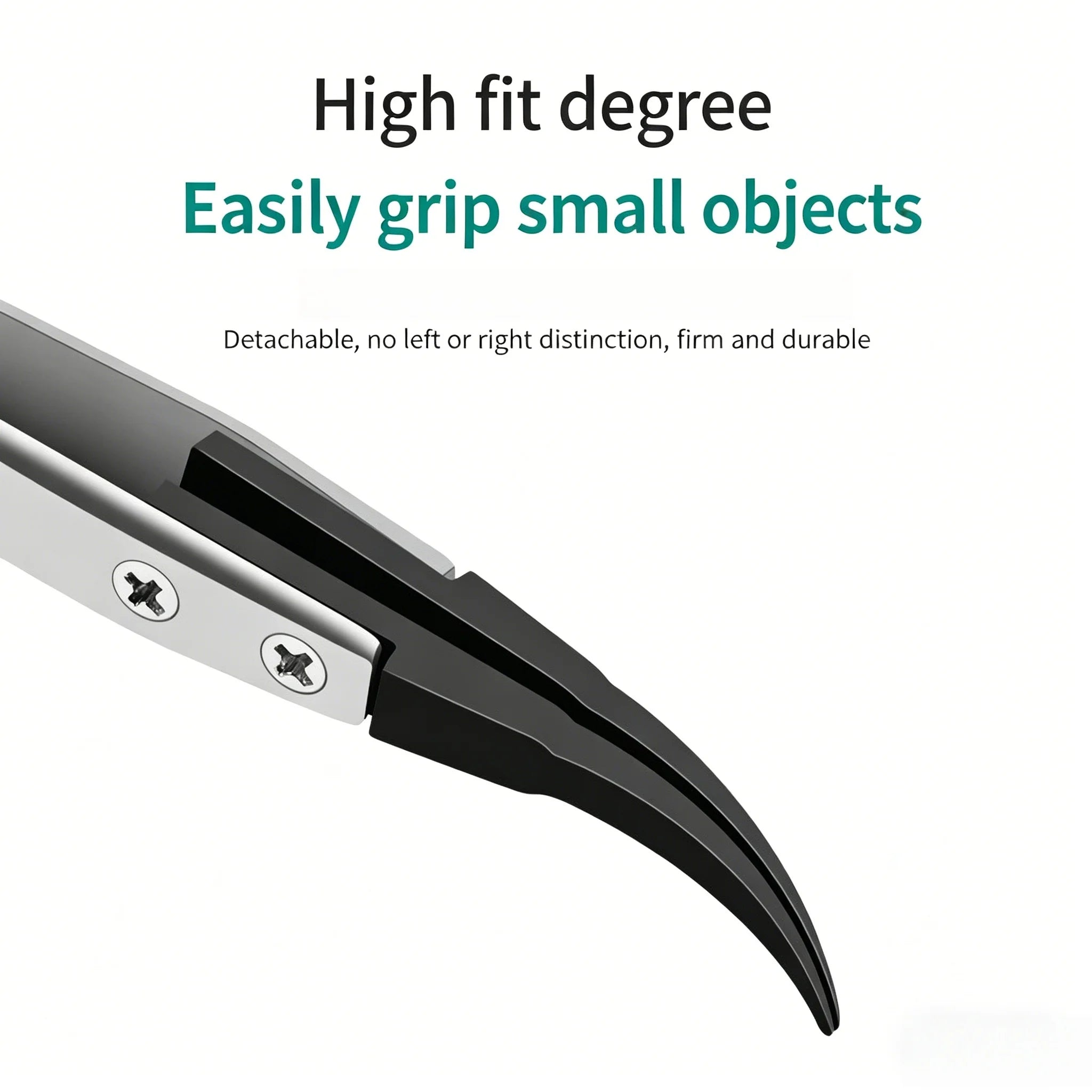 ESD-Safe Precision Tweezer Set with Replaceable Anti-Static Tips - 4