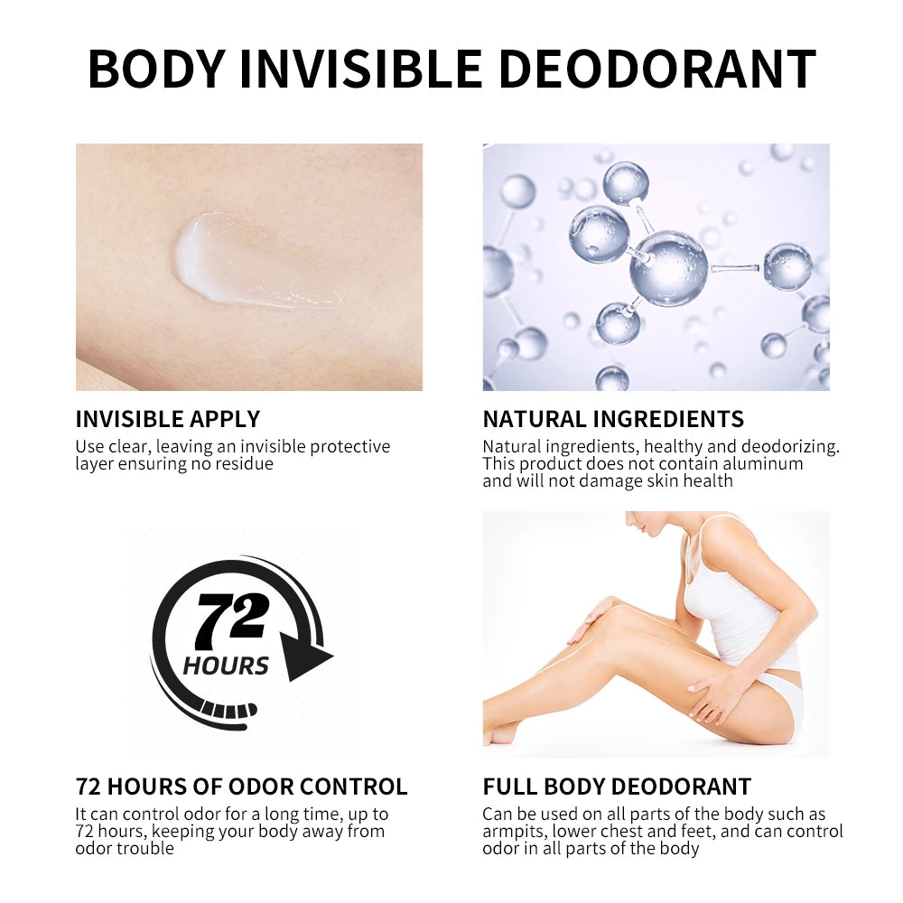 Long-Lasting Full Body Deodorant Cream - 4