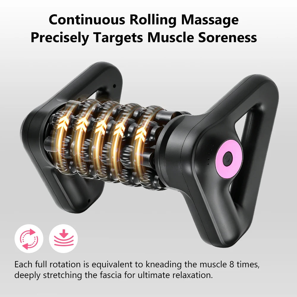 Electric Deep Tissue Muscle Roller Massager for Body Recovery - 8