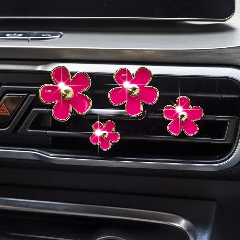Daisy Flower Car Air Freshener Vent Clips - 21