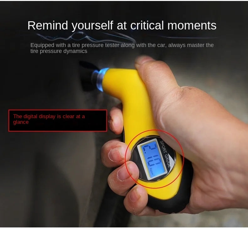 Digital LCD Tire Pressure Gauge for Car Safety - 17