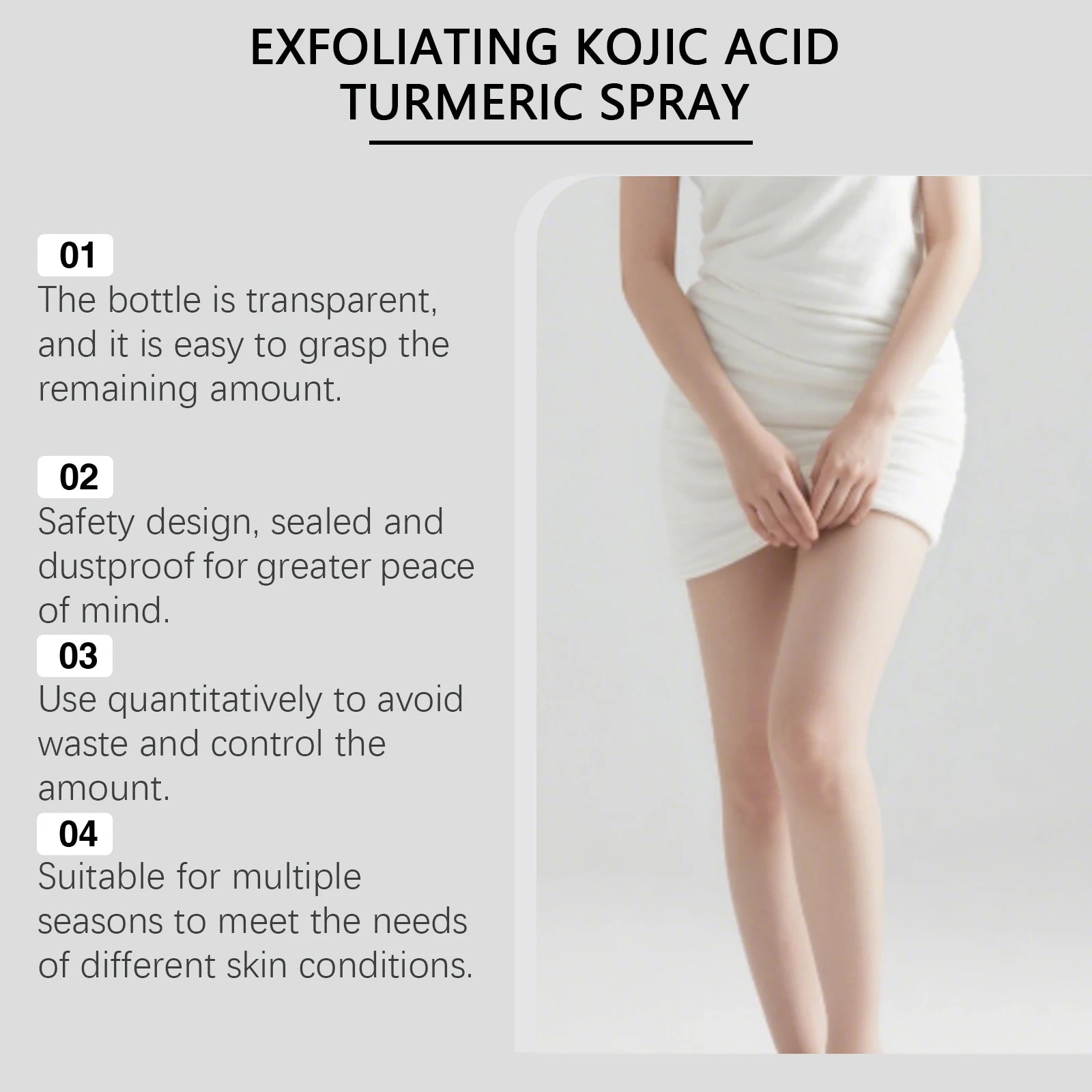 Exfoliating Skin Brightening and Moisturizing Body Spray - 9