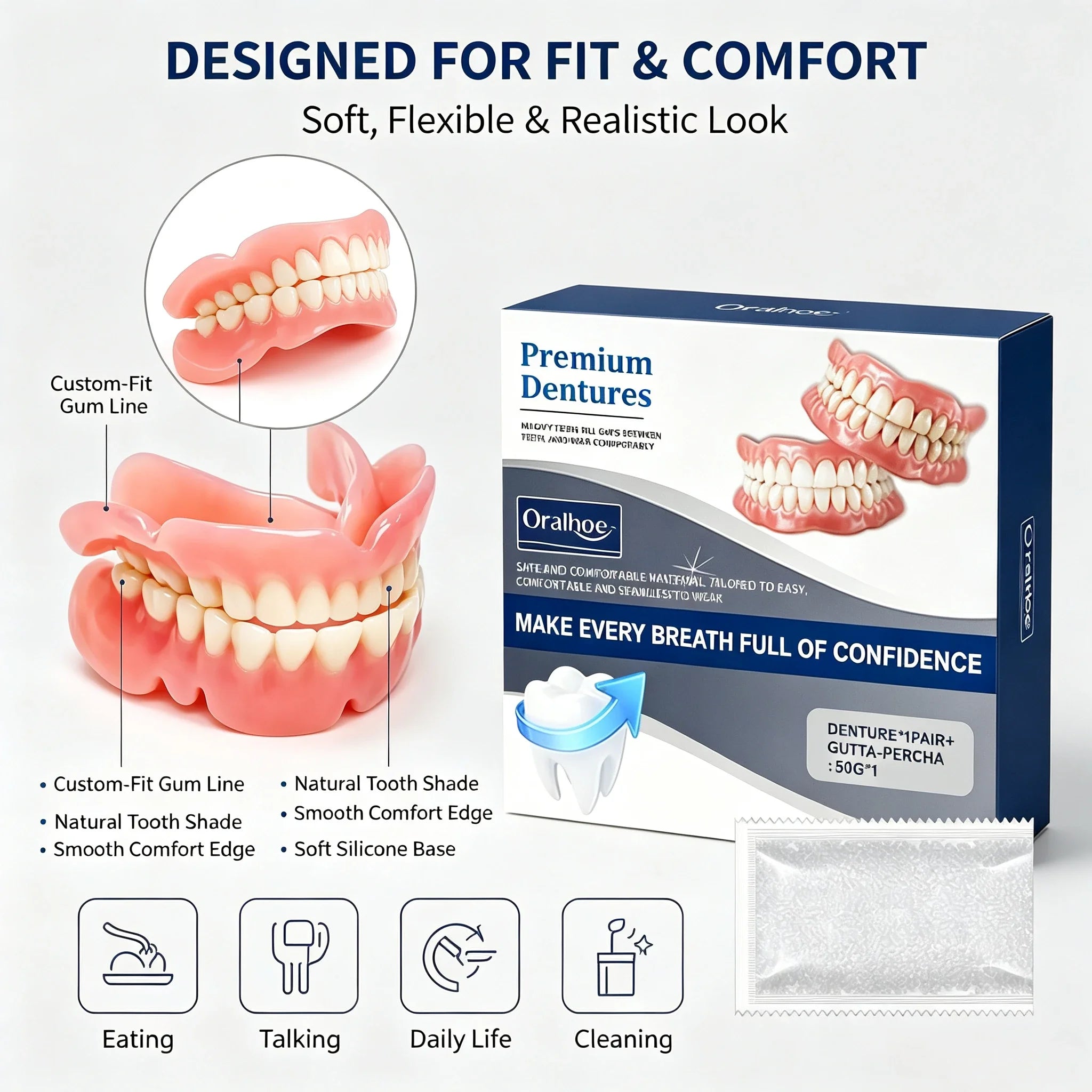 Cosmetic Silicone Teeth Covers for Smile Confidence - 5