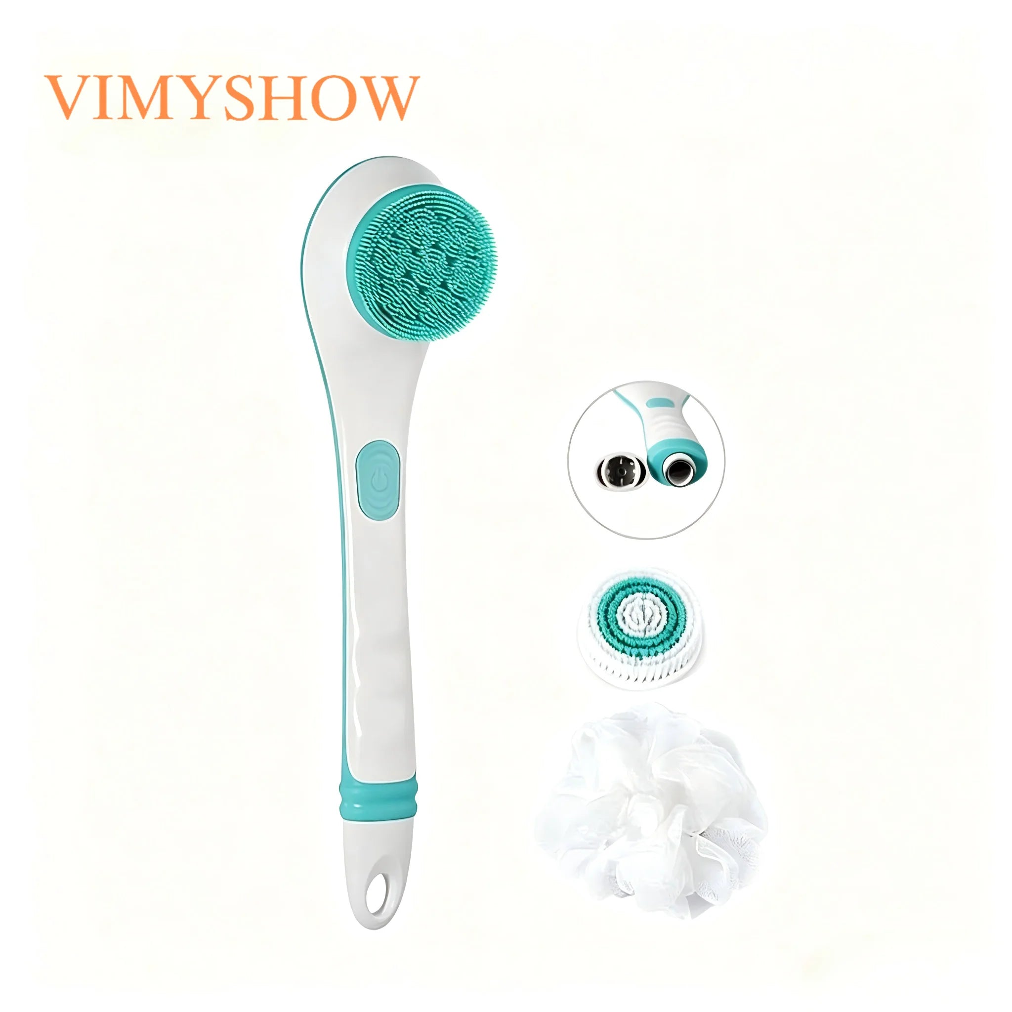 Electric Long Handle Body Scrubbing Brush for Deep Exfoliation - 7