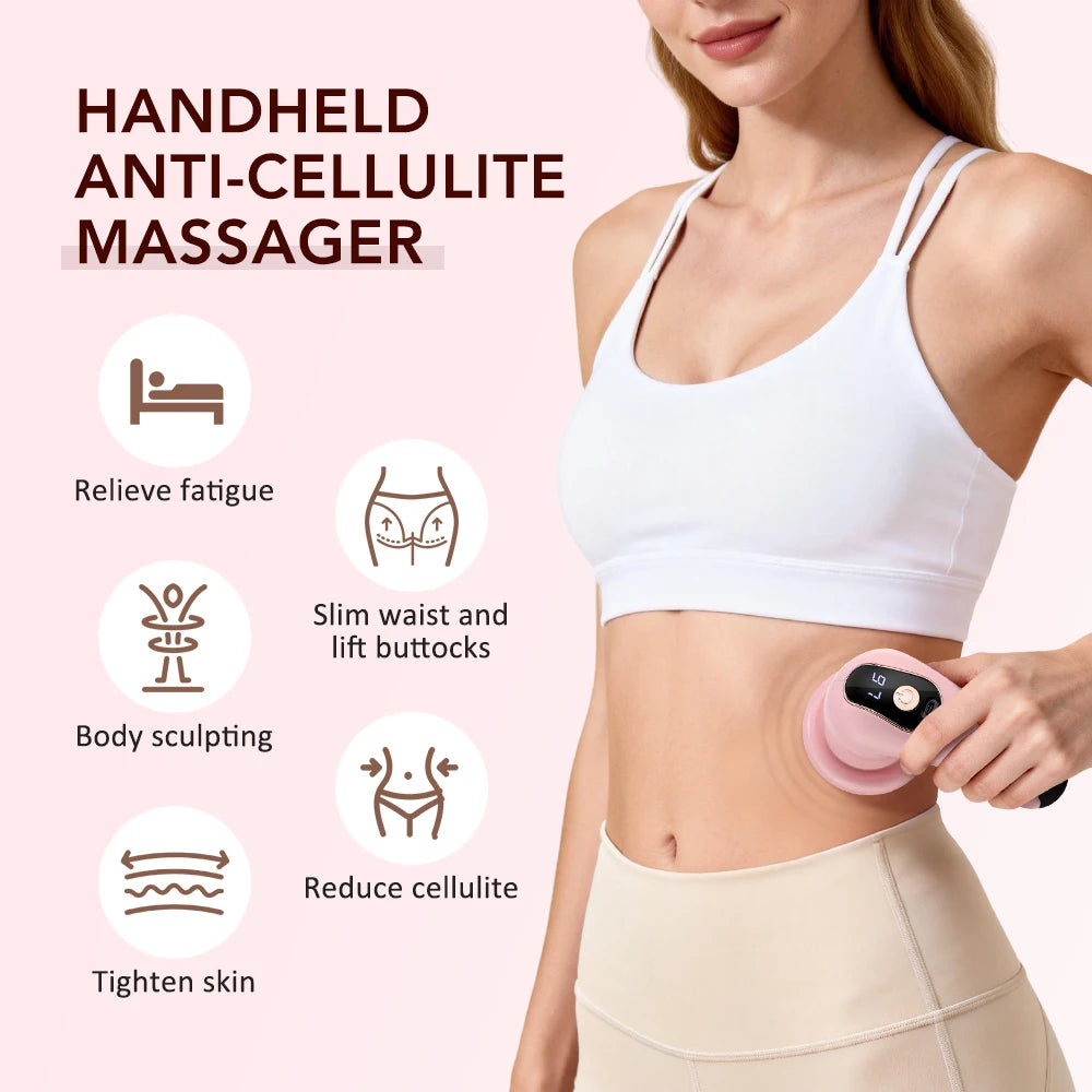 Electric Handheld Body Slimming and Anti-Cellulite Massage Device