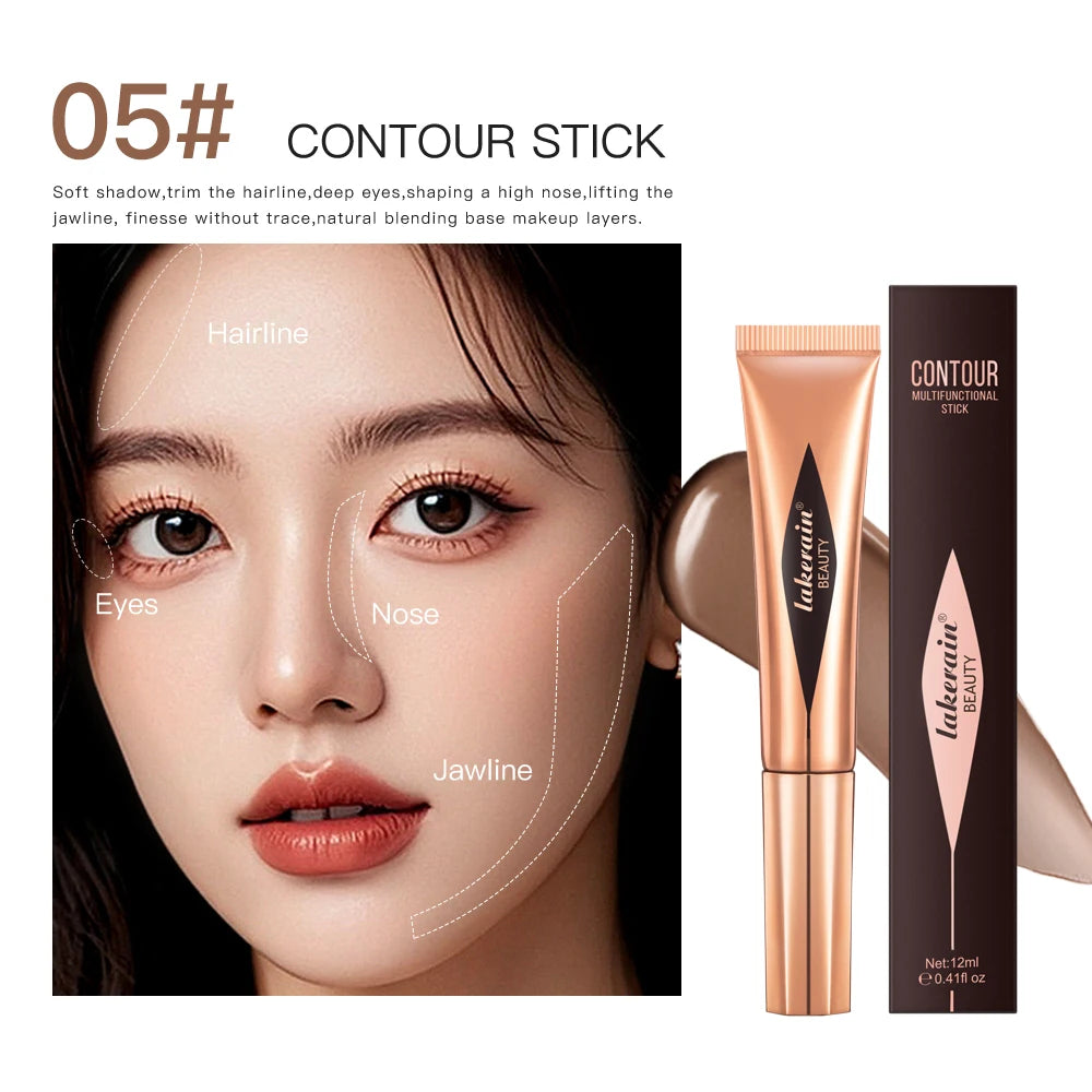 Liquid Face Contouring, Blush, and Highlighter Wand with Cushion Tip