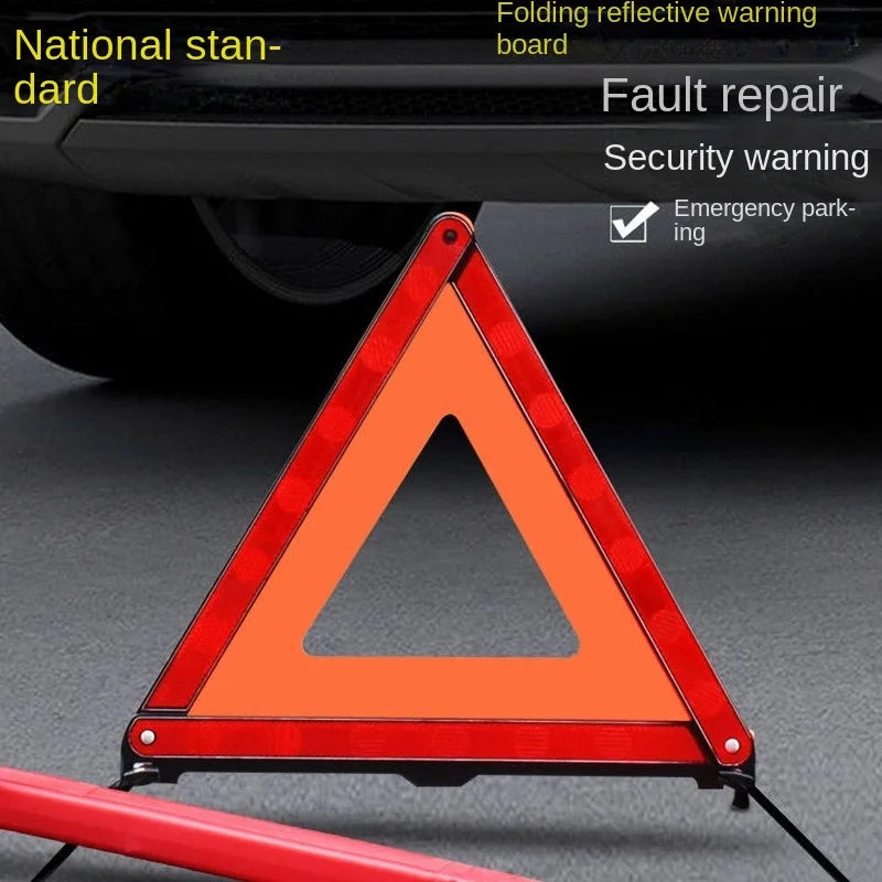 Foldable Reflective Roadside Emergency Warning Triangle - 2