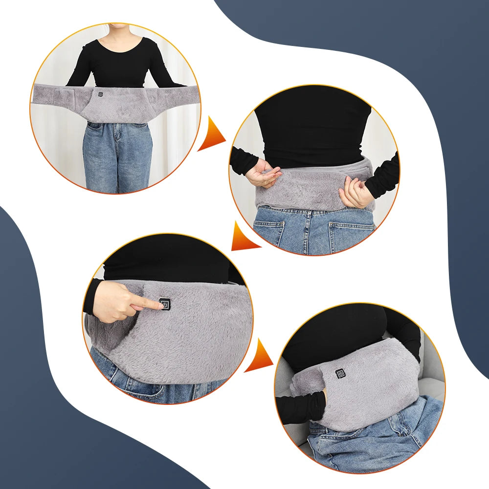 USB Heated Waist Belt with Hand Warmer - 14