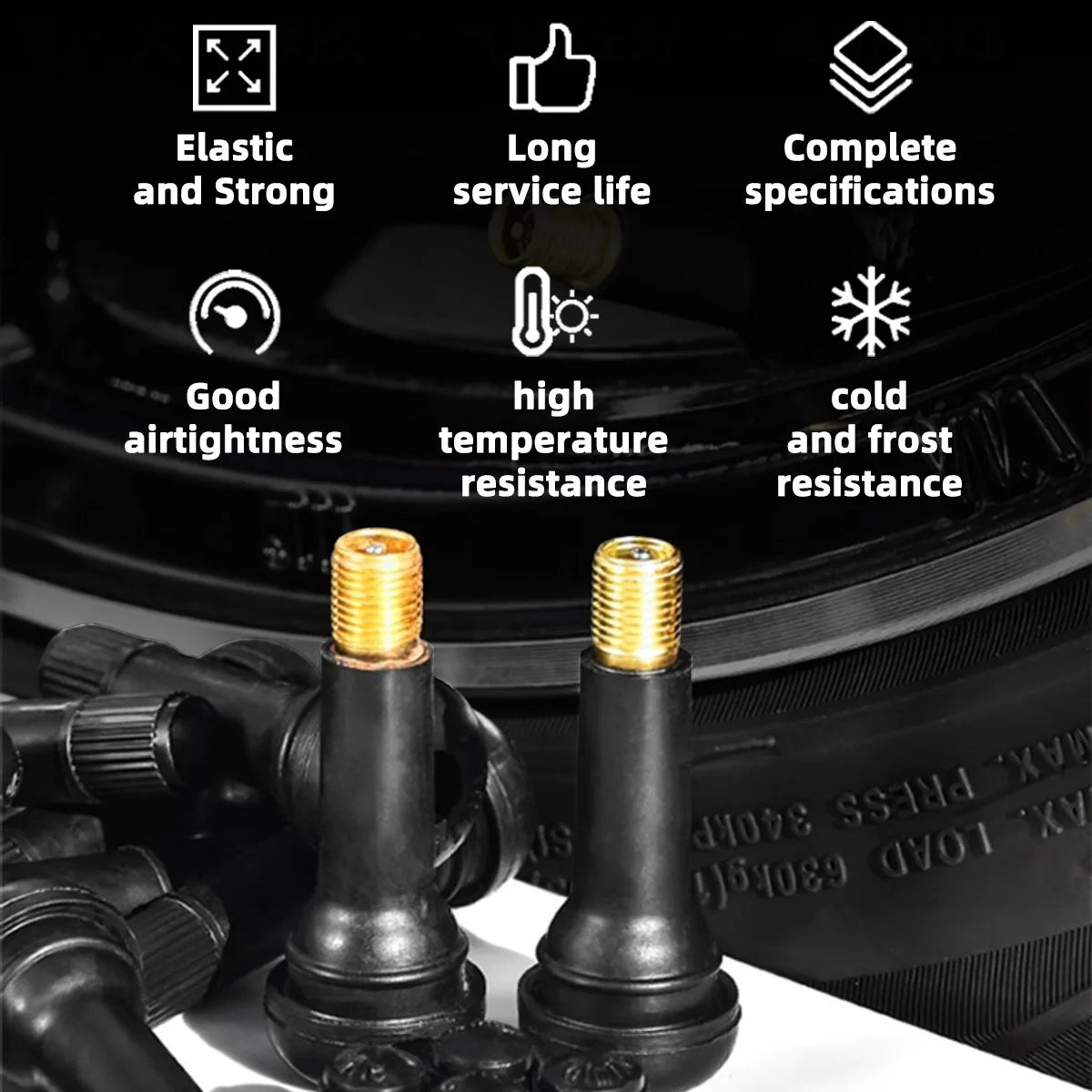 Snap-In Tubeless Car Tire Valve Stem - 2