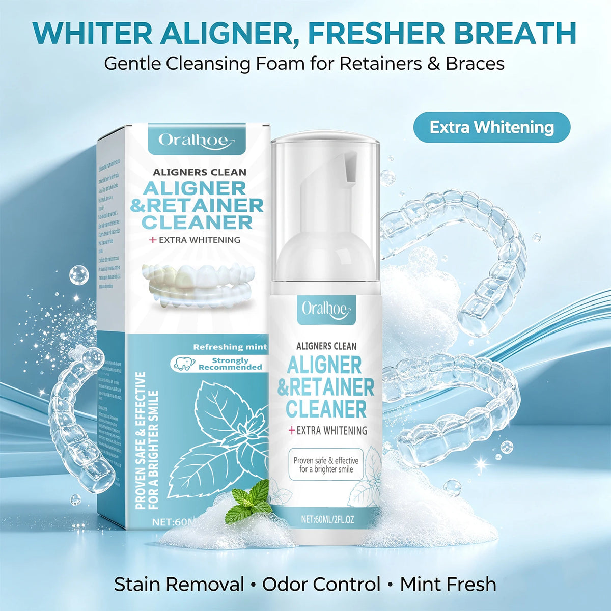 Foaming Aligner and Retainer Cleaner